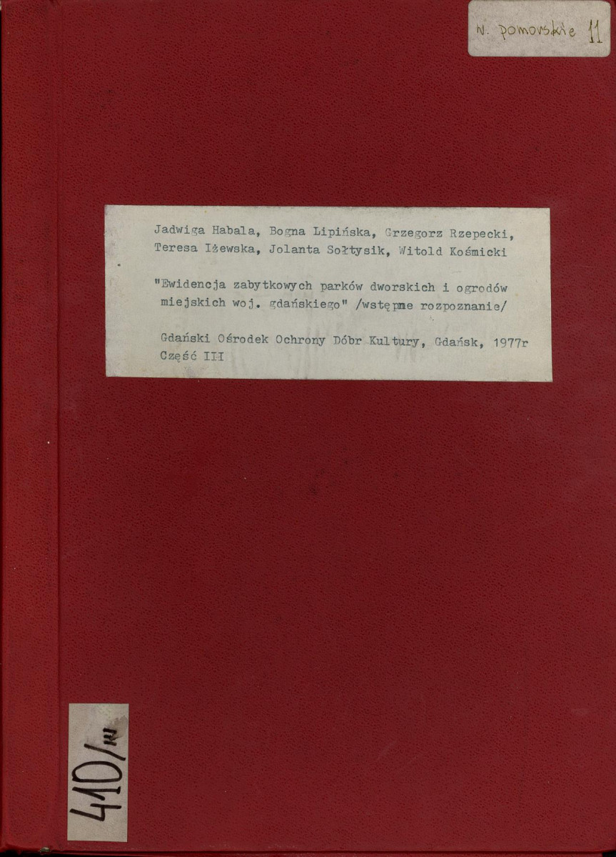 EP - Ewidencja parkowa, skan nr 1