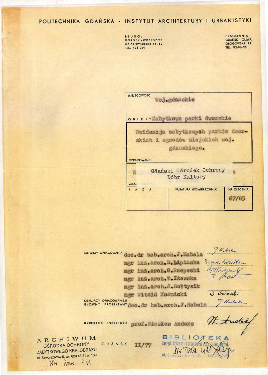 EP - Ewidencja parkowa, skan nr 3
