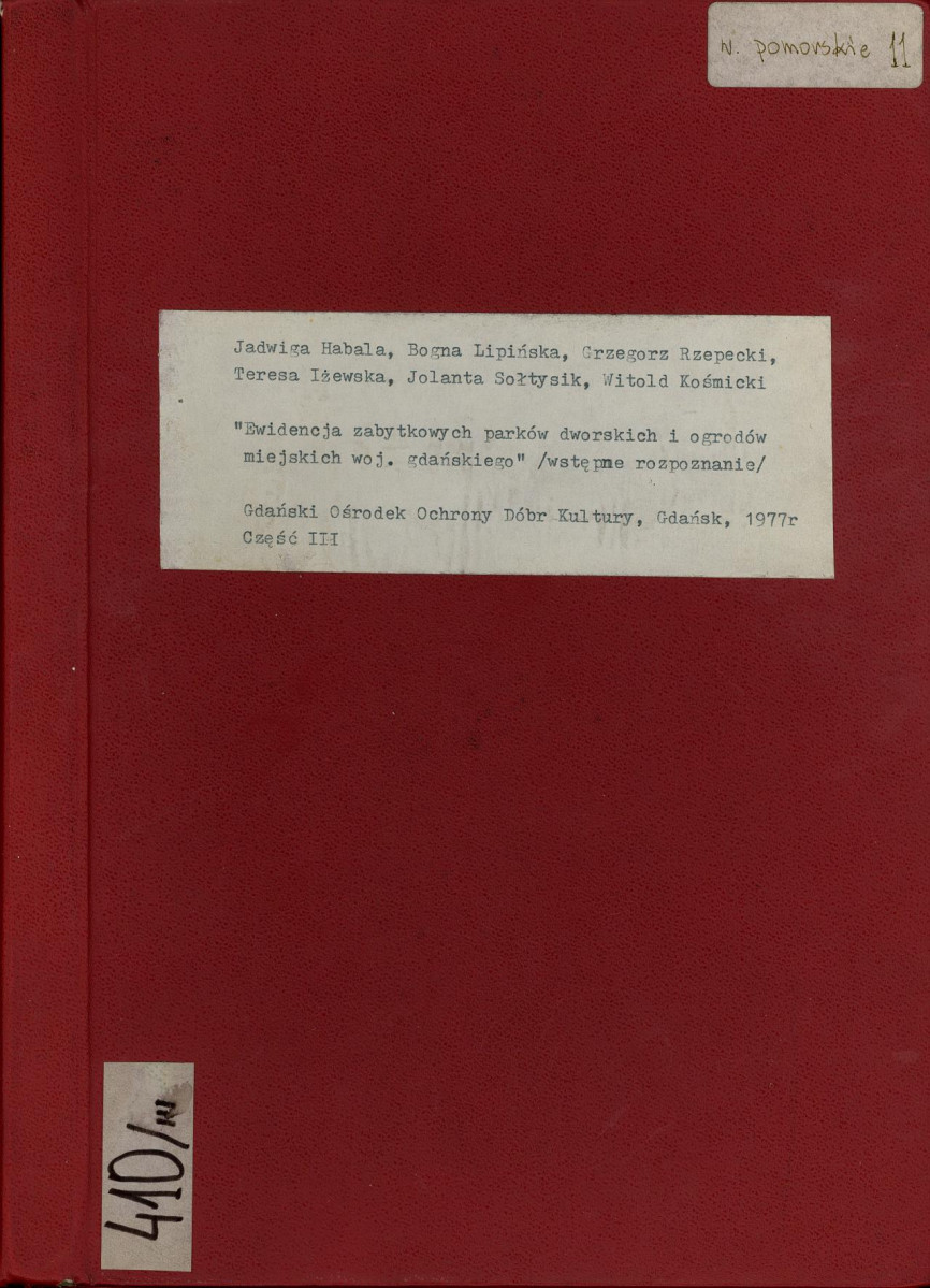 EP - Ewidencja parkowa, skan nr 1