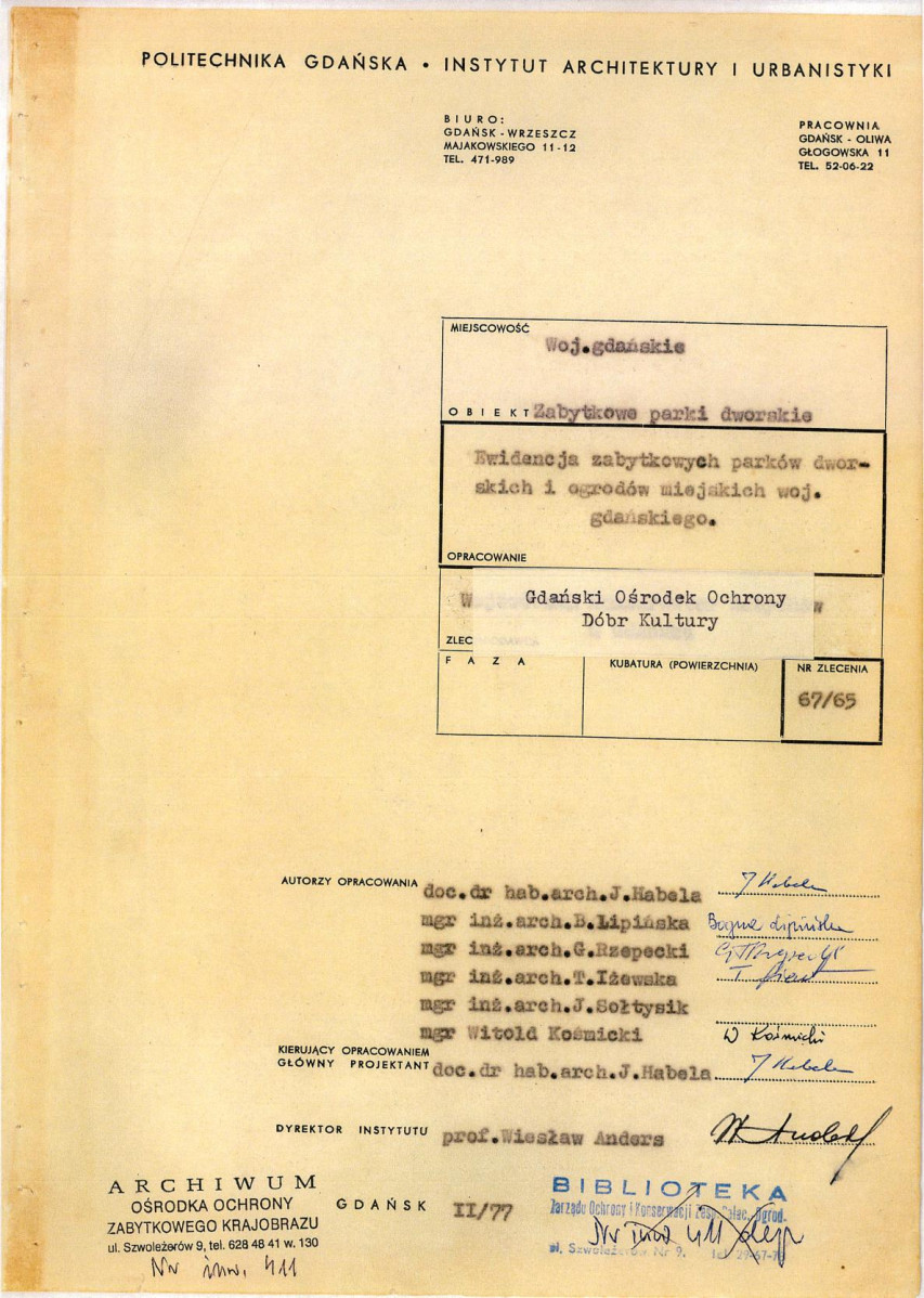 EP - Ewidencja parkowa, skan nr 3