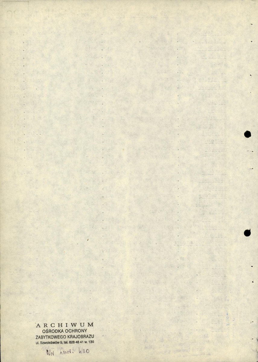 EP - Ewidencja parkowa, skan nr 30