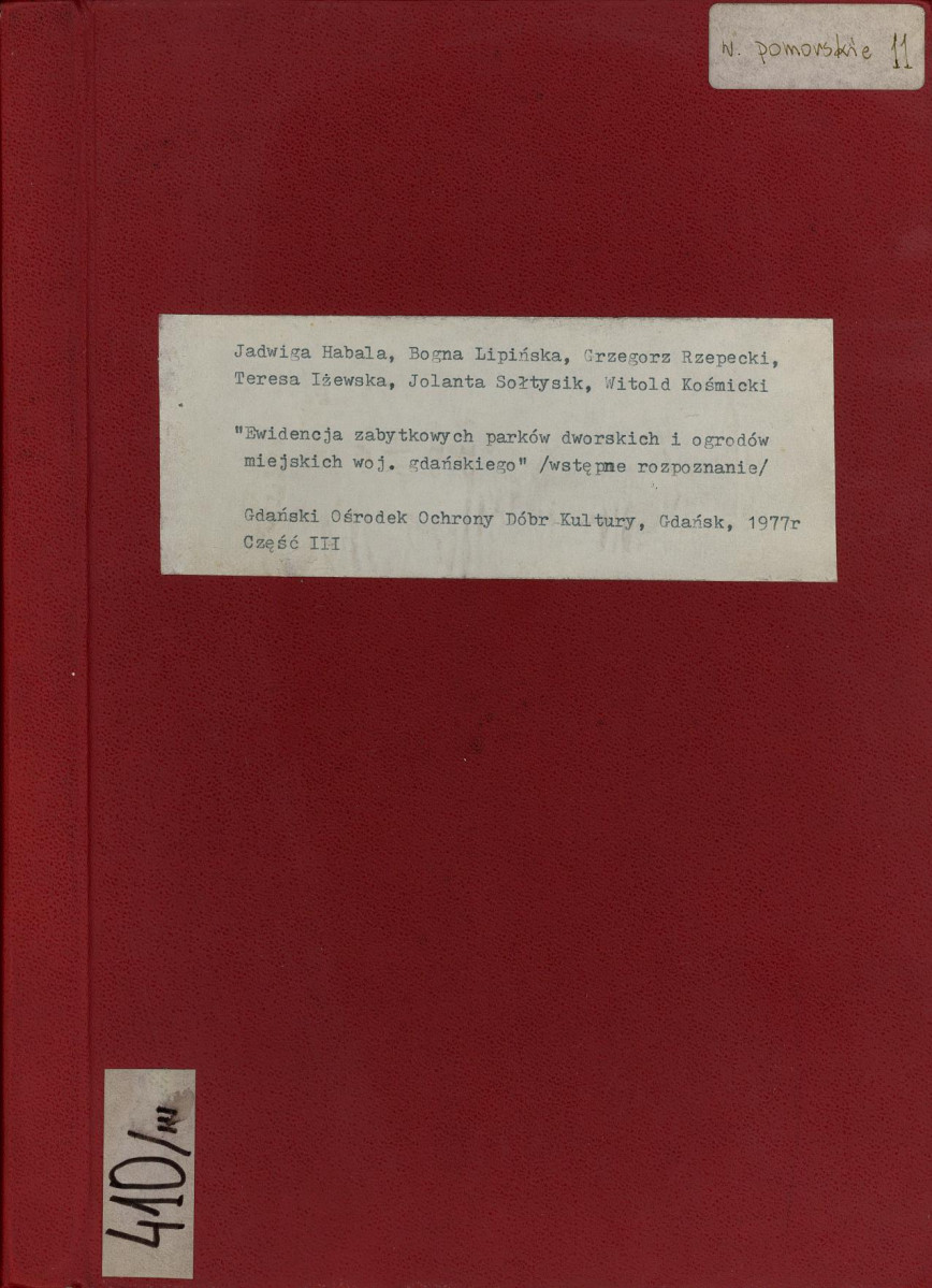 EP - Ewidencja parkowa, skan nr 1