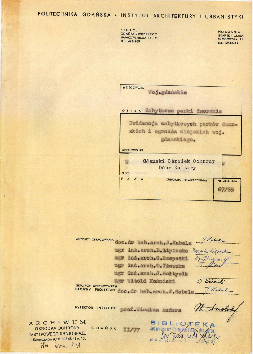 EP - Ewidencja parkowa, skan nr 3