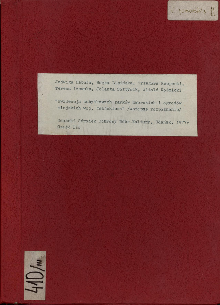 EP - Ewidencja parkowa, skan nr 1