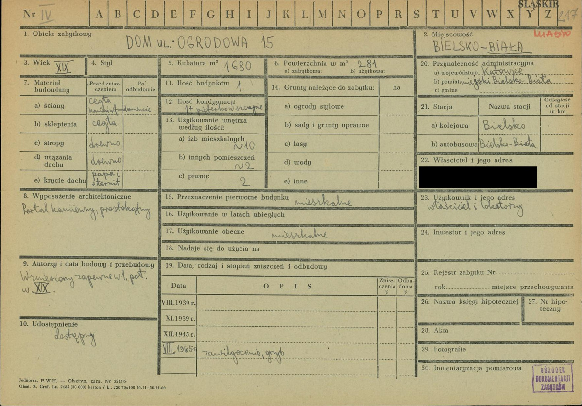 KZ - Karta zielona, skan nr 1