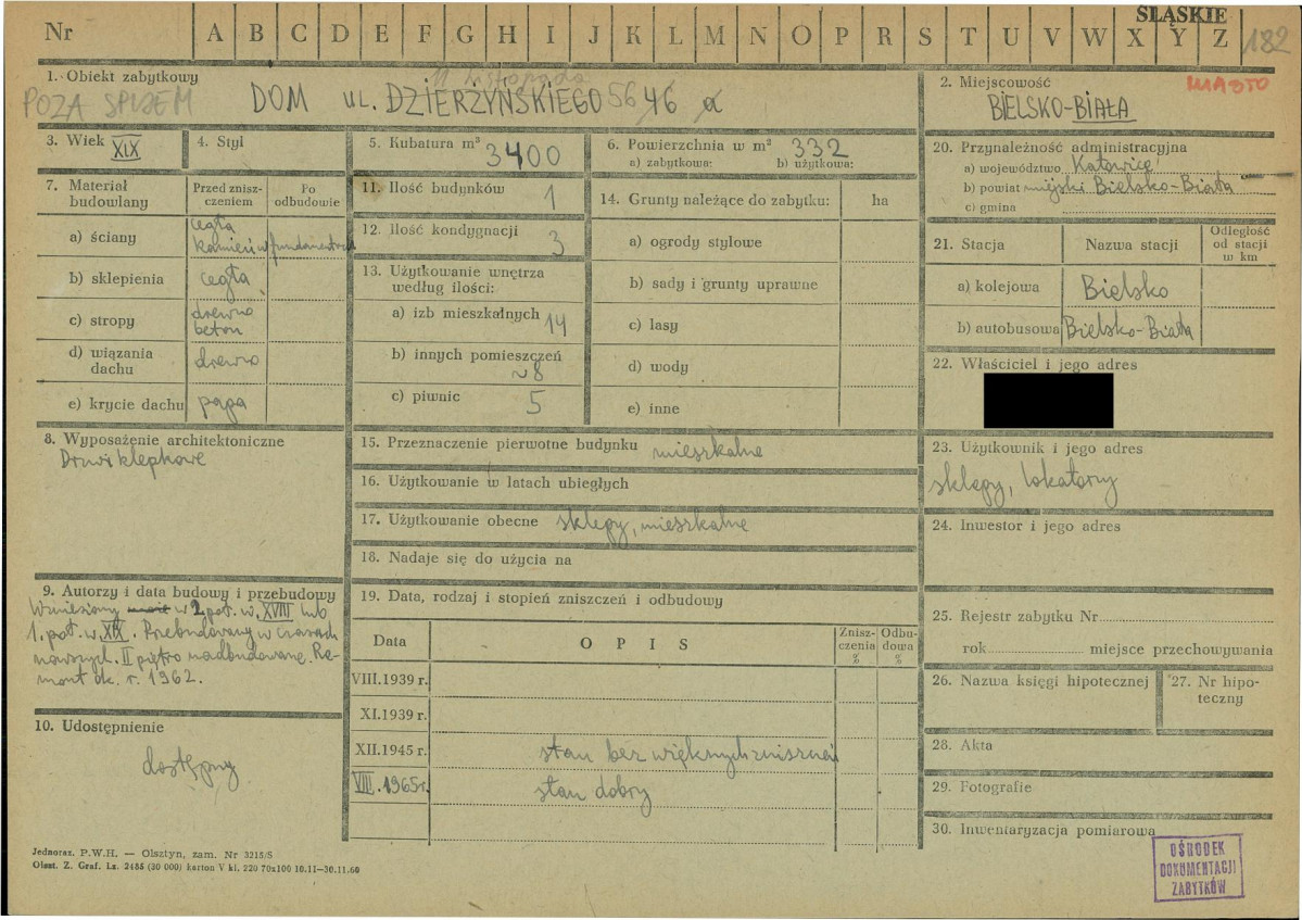 KZ - Karta zielona, skan nr 1