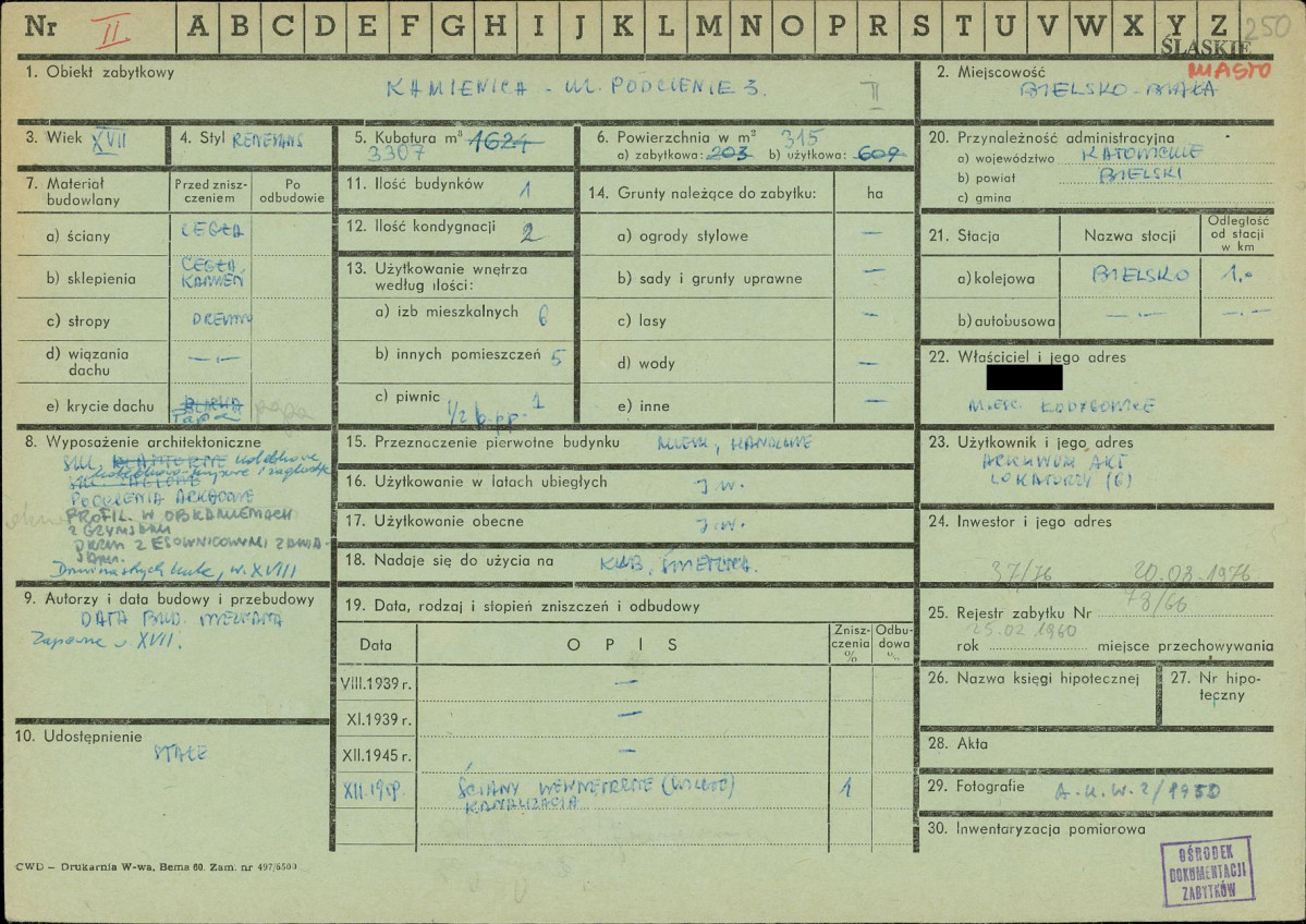 KZ - Karta zielona, skan nr 1