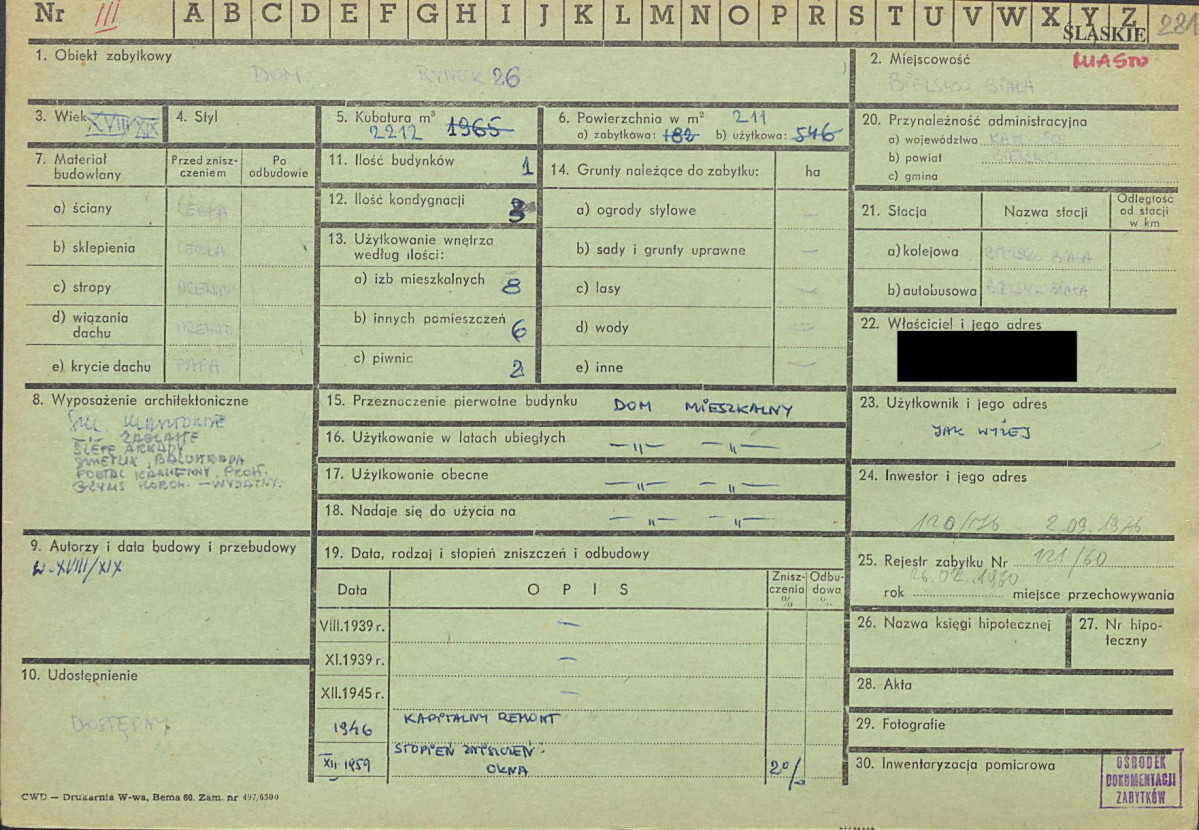 KZ - Karta zielona, skan nr 1