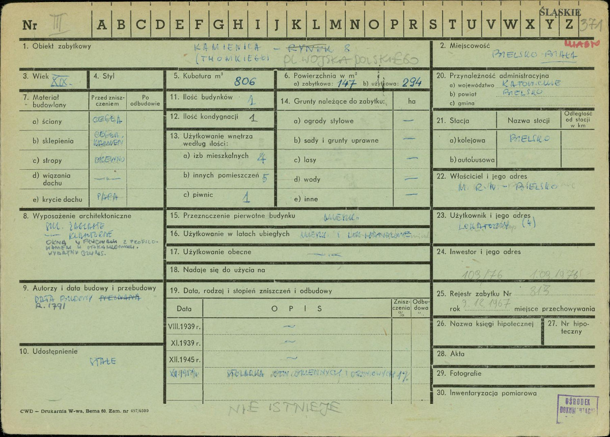 Karta zielona, skan nr 1