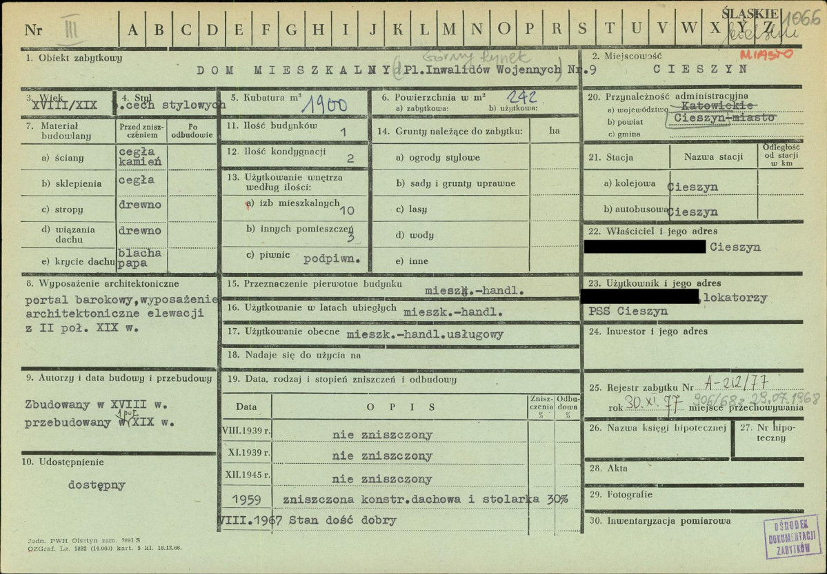 KZ - Karta zielona, skan nr 1