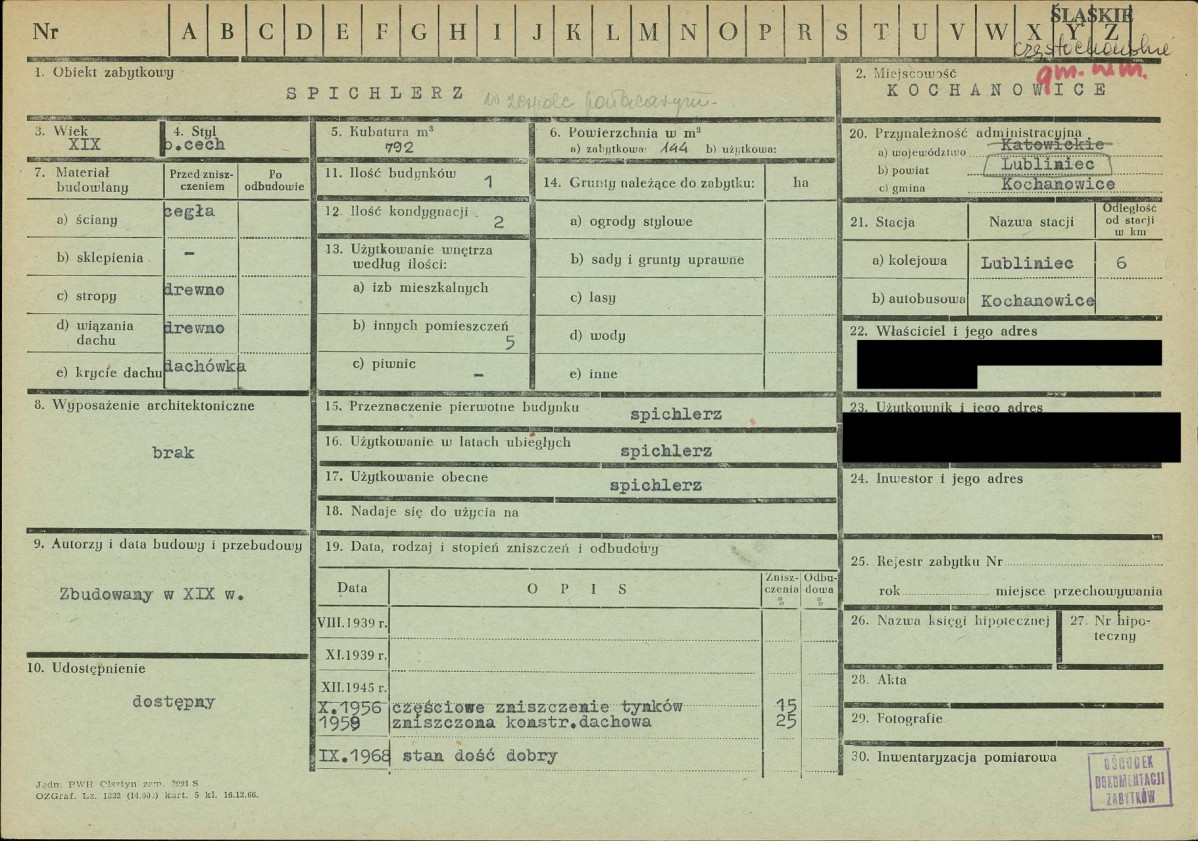 KZ - Karta zielona, skan nr 1
