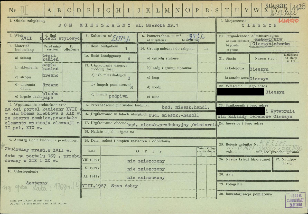 KZ - Karta zielona, skan nr 1
