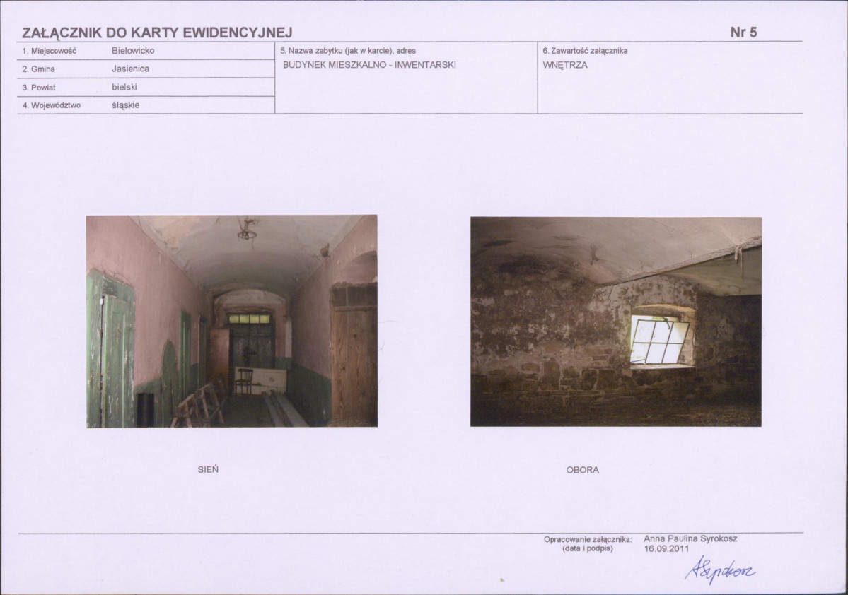 Karta obiektu niewpisanego do rejestru, skan nr 7