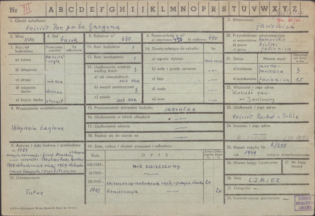 Karta zielona, skan nr 1