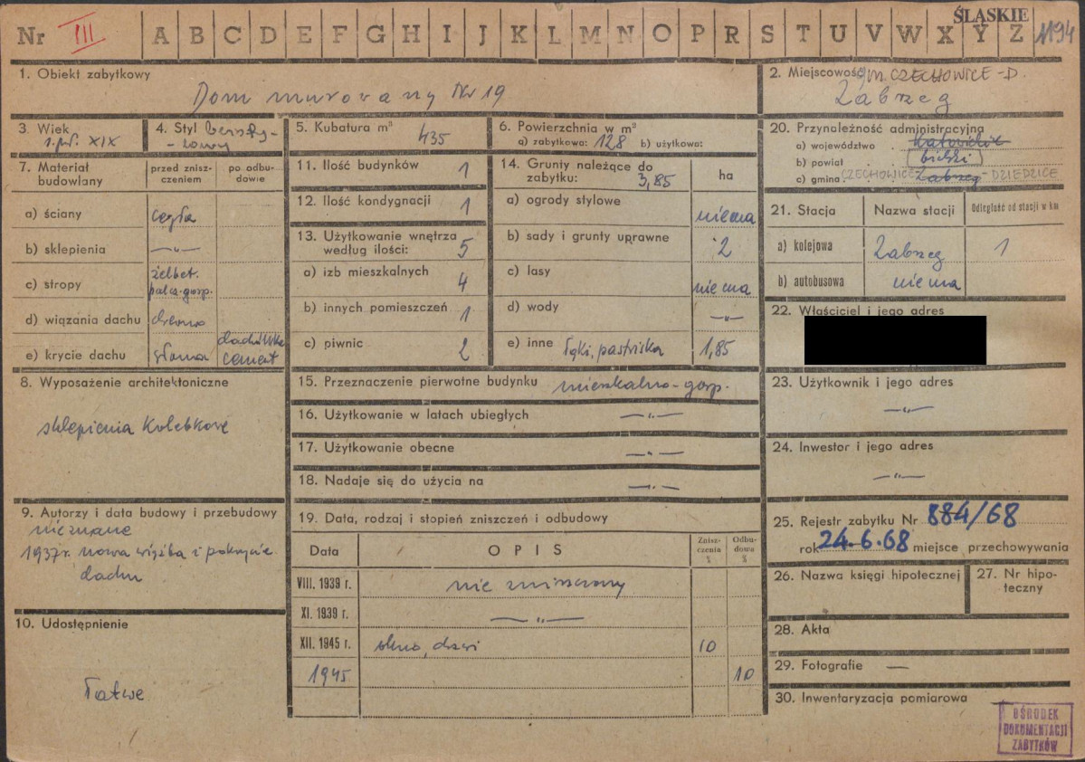 KZ - Karta zielona, skan nr 1