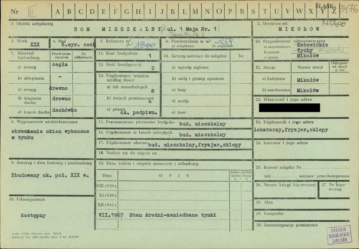 KZ - Karta zielona, skan nr 1