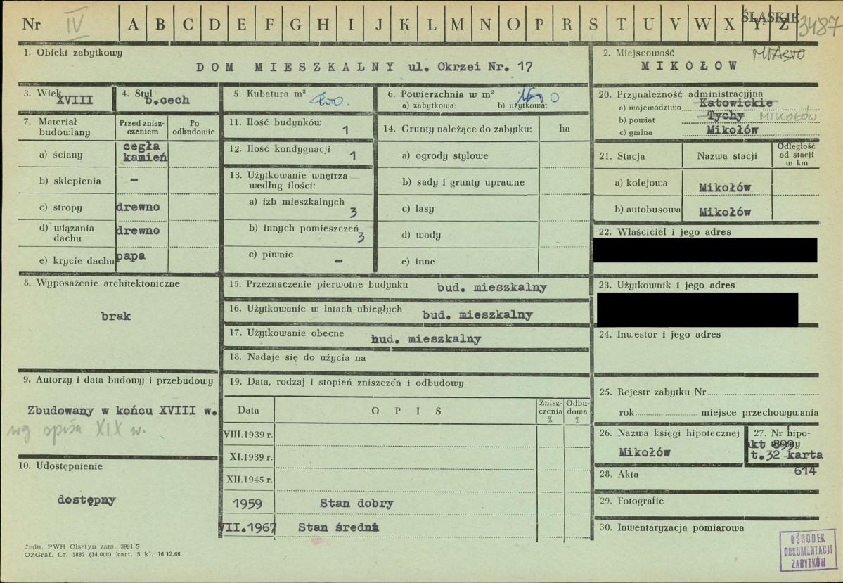 KZ - Karta zielona, skan nr 1