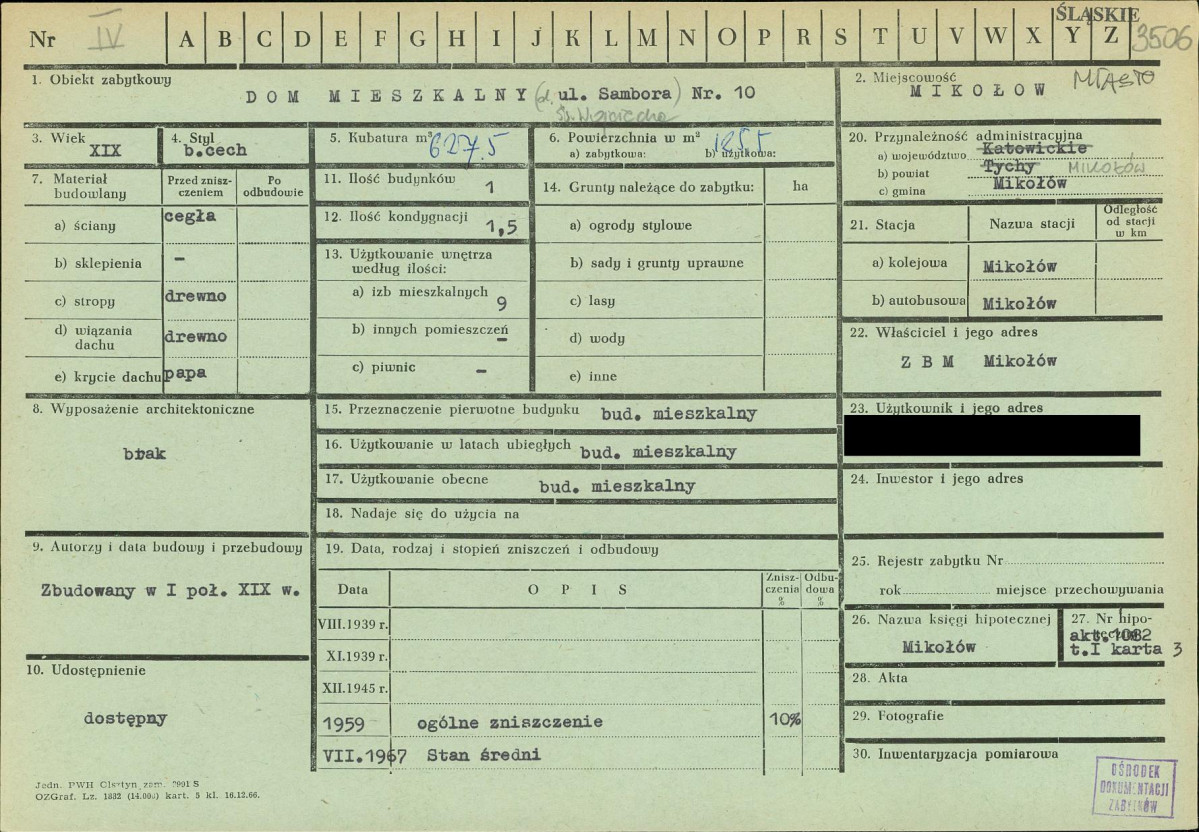 KZ - Karta zielona, skan nr 1