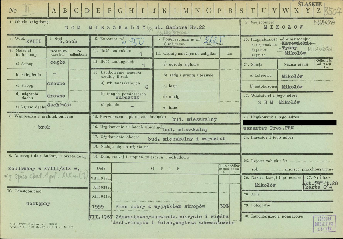 KZ - Karta zielona, skan nr 1