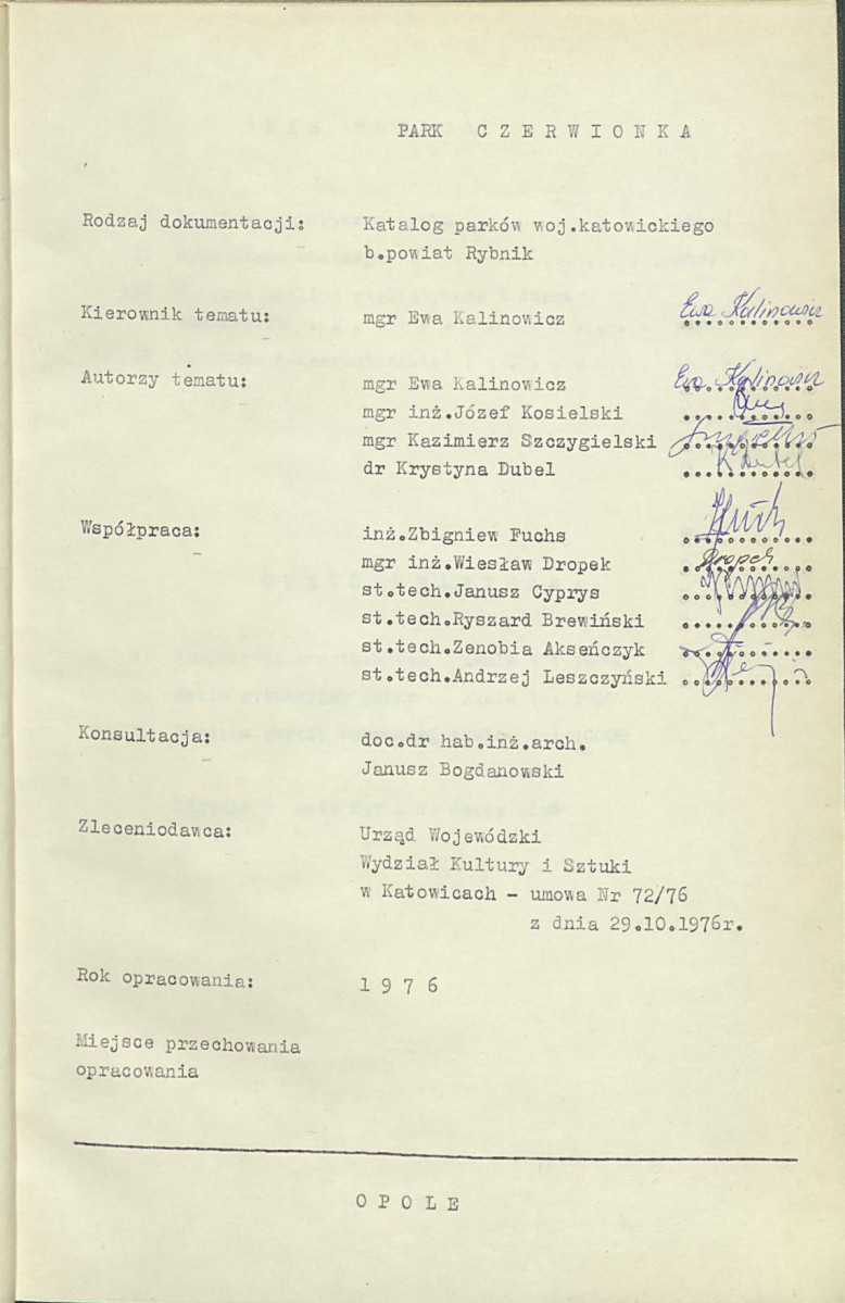 Ewidencja parkowa, skan nr 5