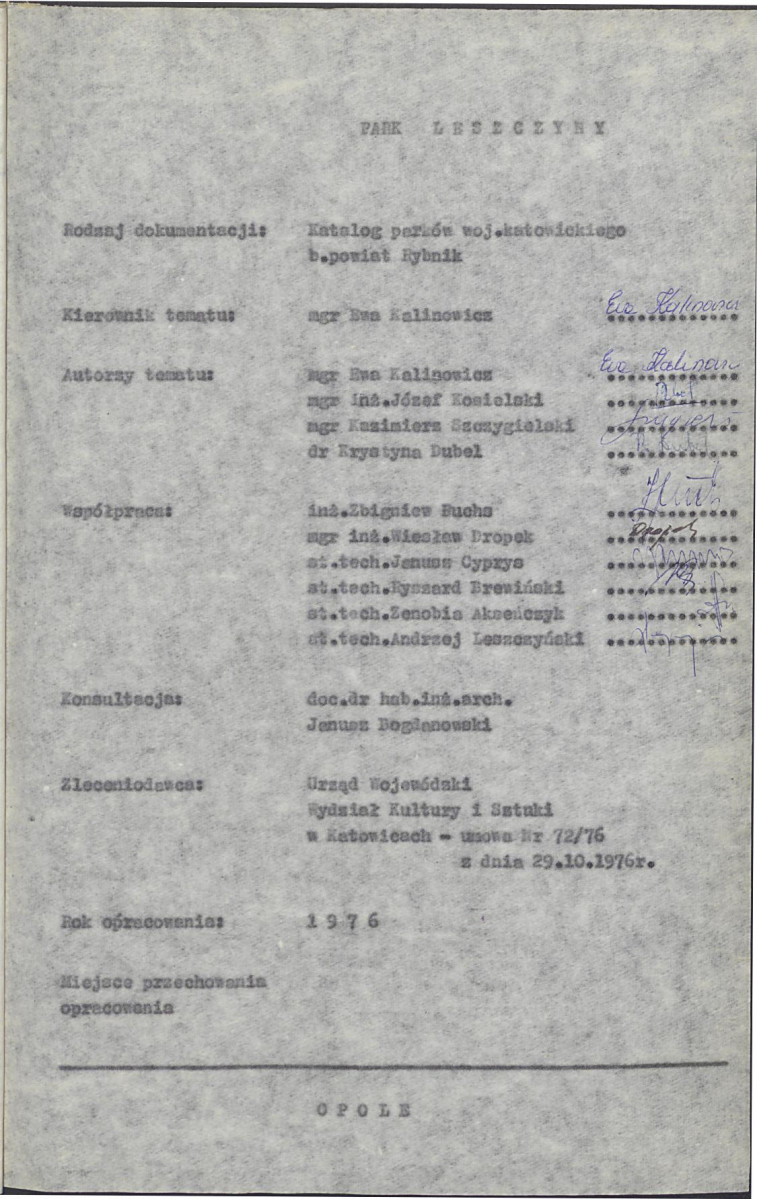 Ewidencja parkowa, skan nr 5
