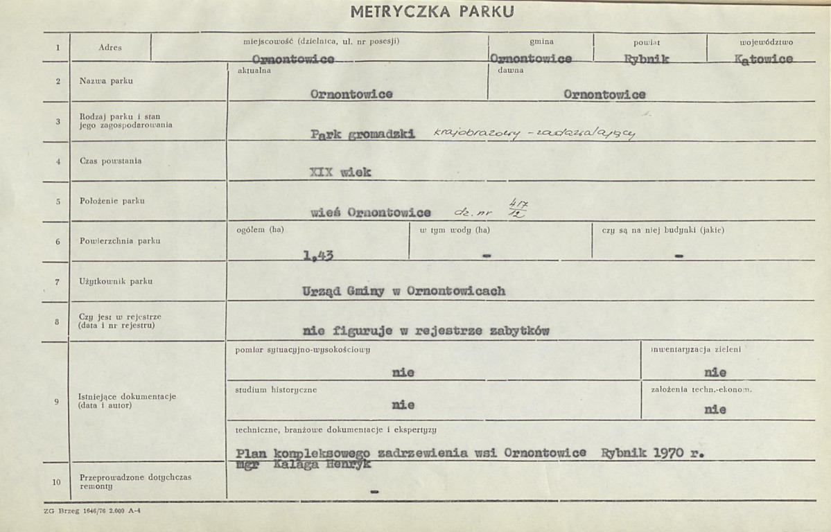 Ewidencja parkowa, skan nr 6