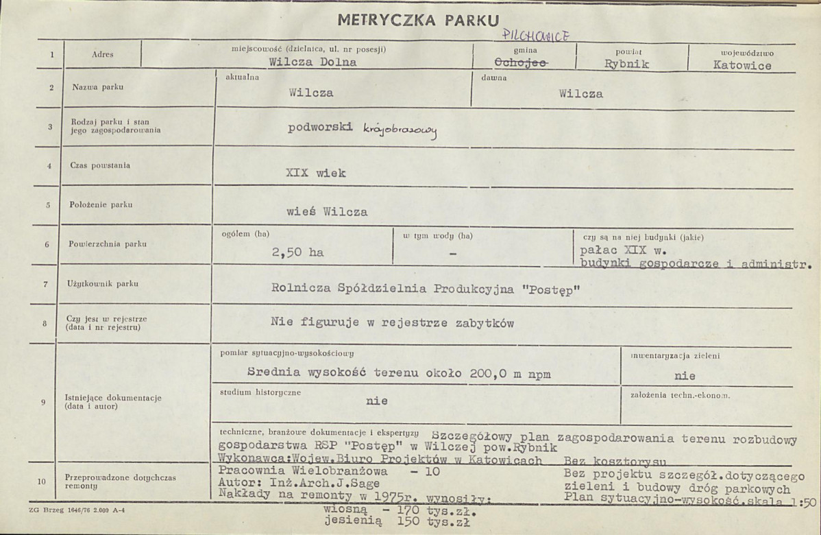 Ewidencja parkowa, skan nr 7