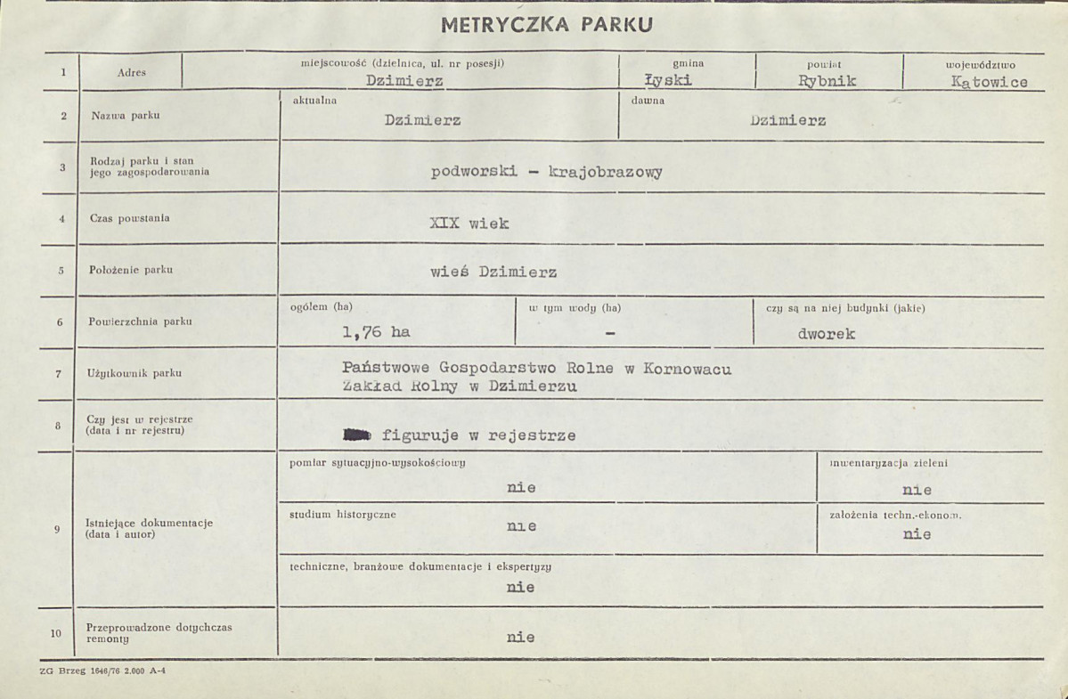 Ewidencja parkowa, skan nr 7