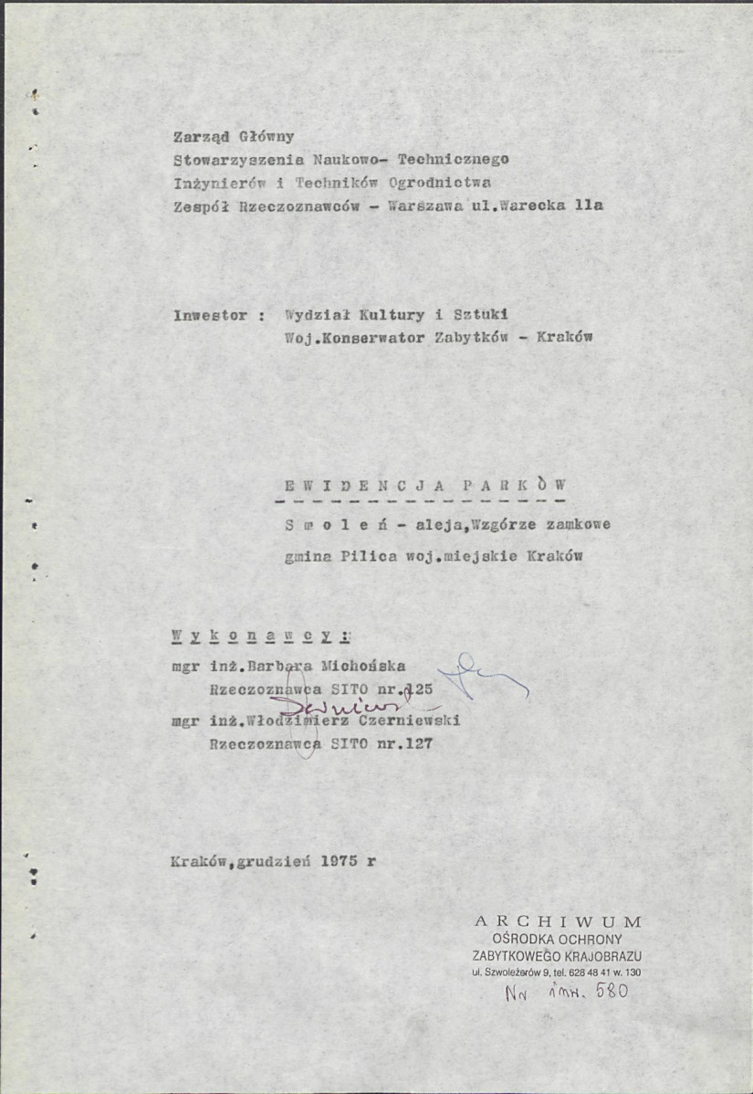 Ewidencja parkowa, skan nr 3