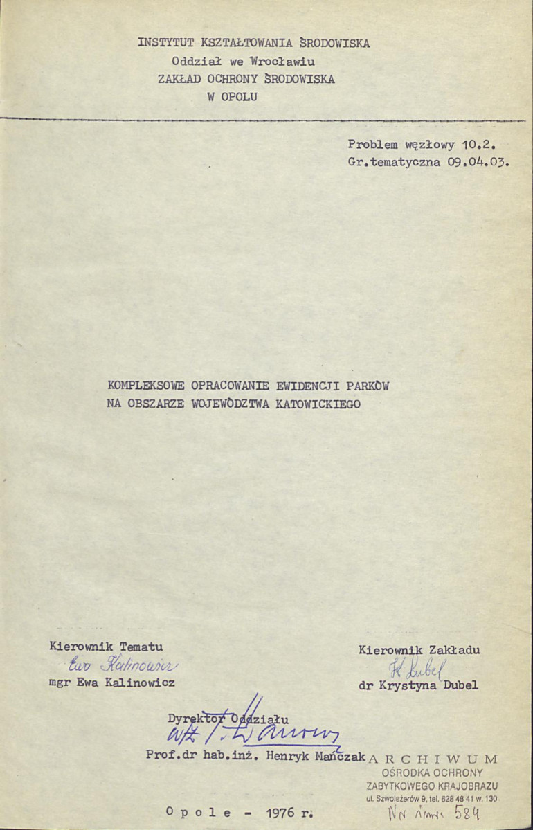 Ewidencja parkowa, skan nr 4