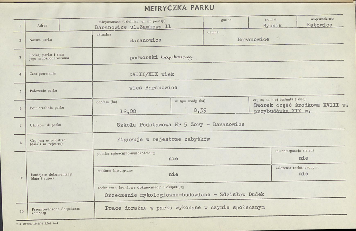 Ewidencja parkowa, skan nr 7