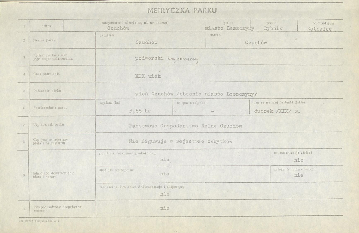 Ewidencja parkowa, skan nr 7