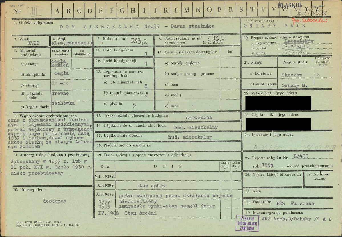 KZ - Karta zielona, skan nr 1