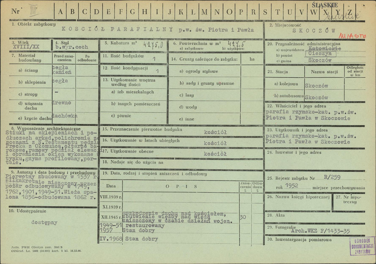 Karta zielona, skan nr 1