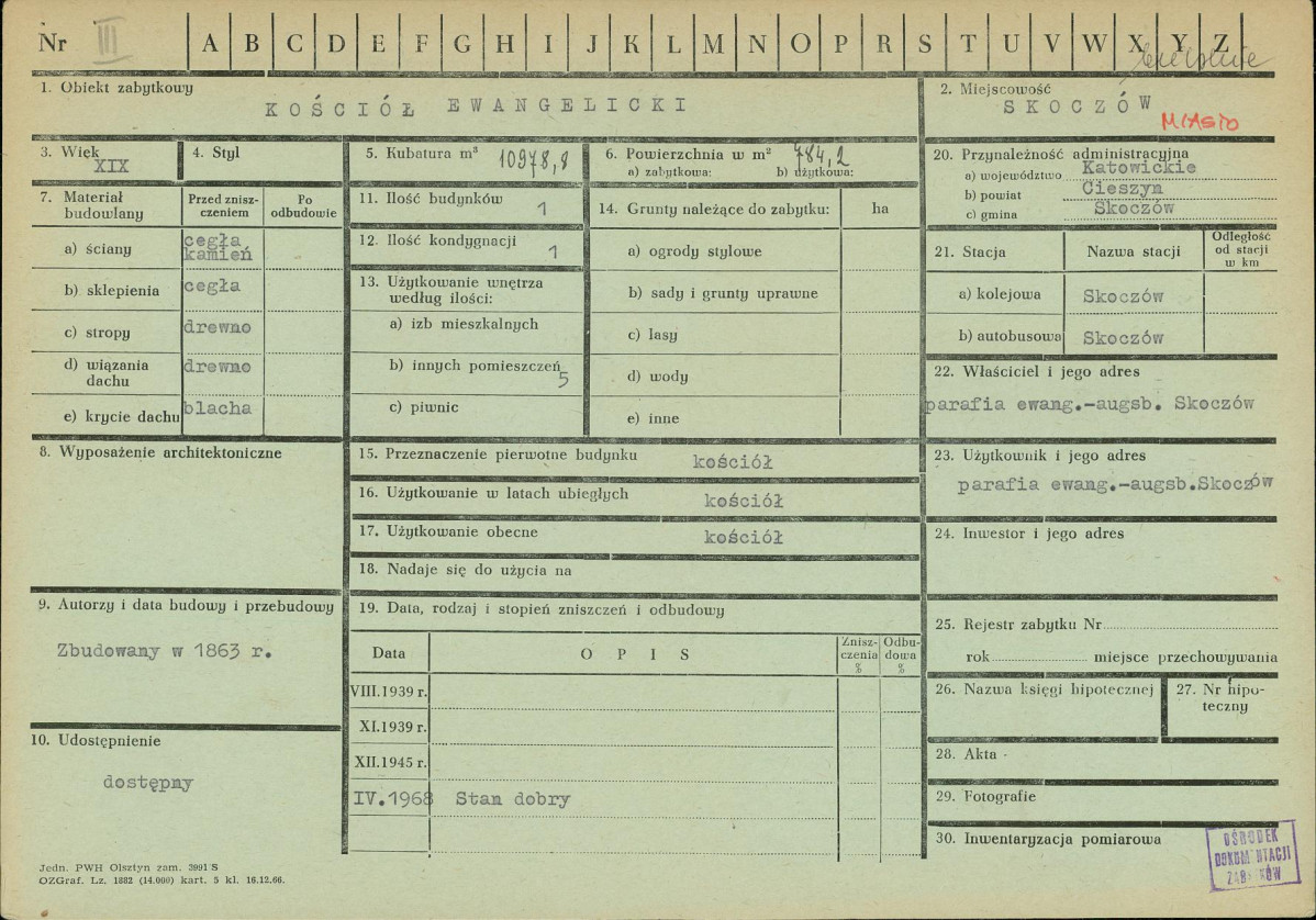 Karta zielona, skan nr 1