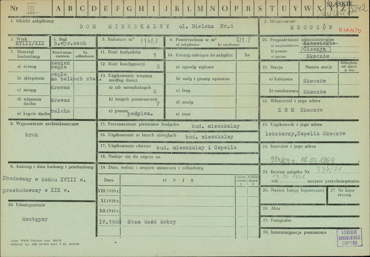 Karta zielona, skan nr 1