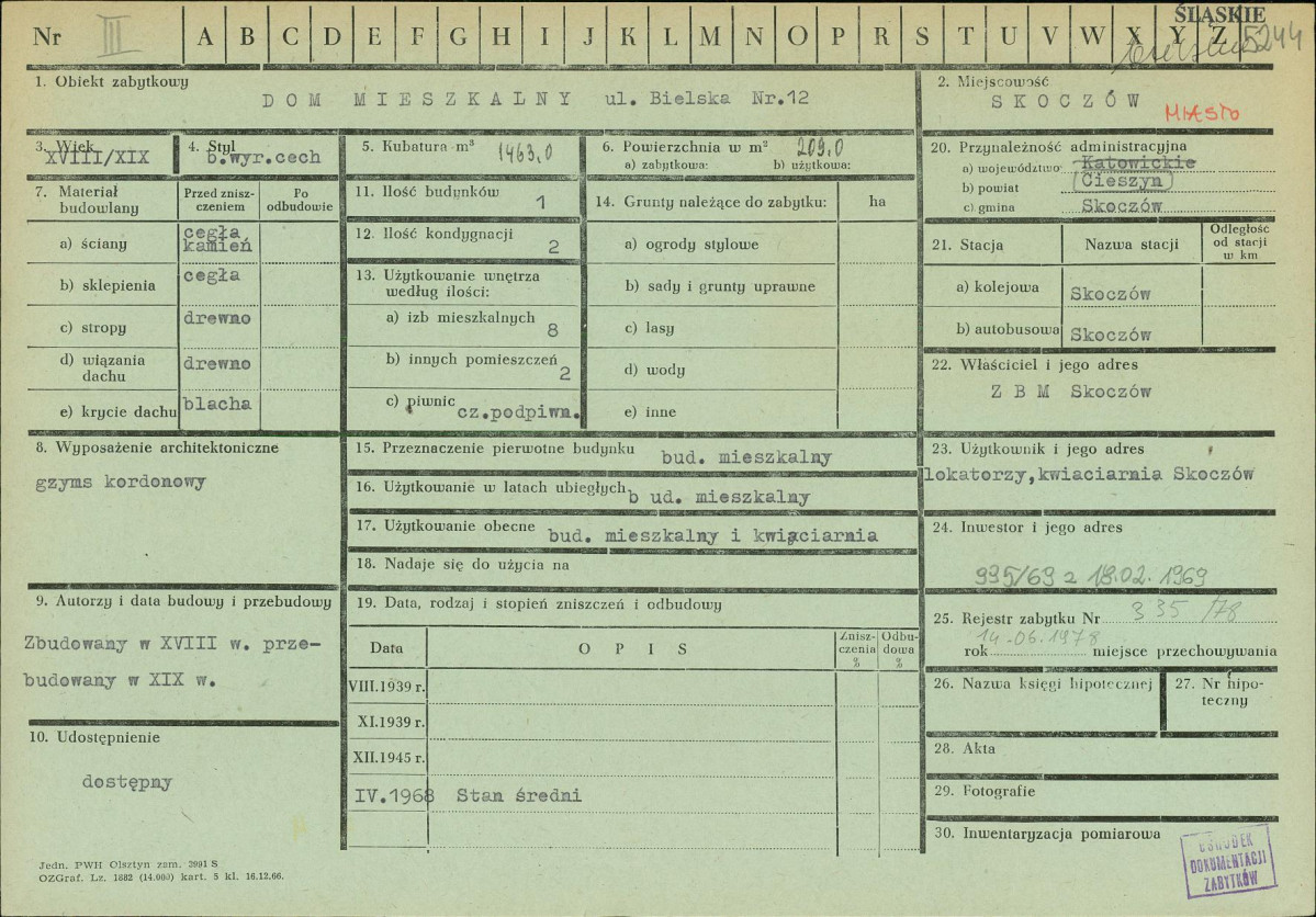 Karta zielona, skan nr 1