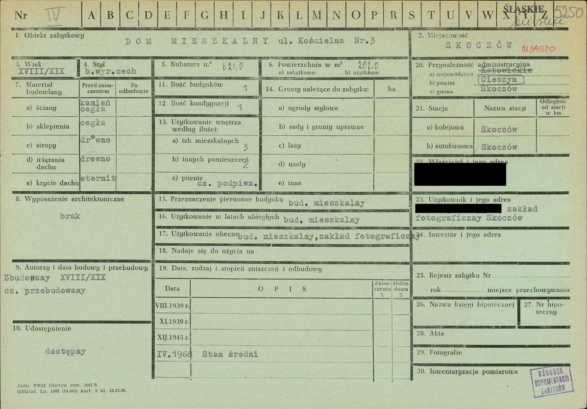 KZ - Karta zielona, skan nr 1