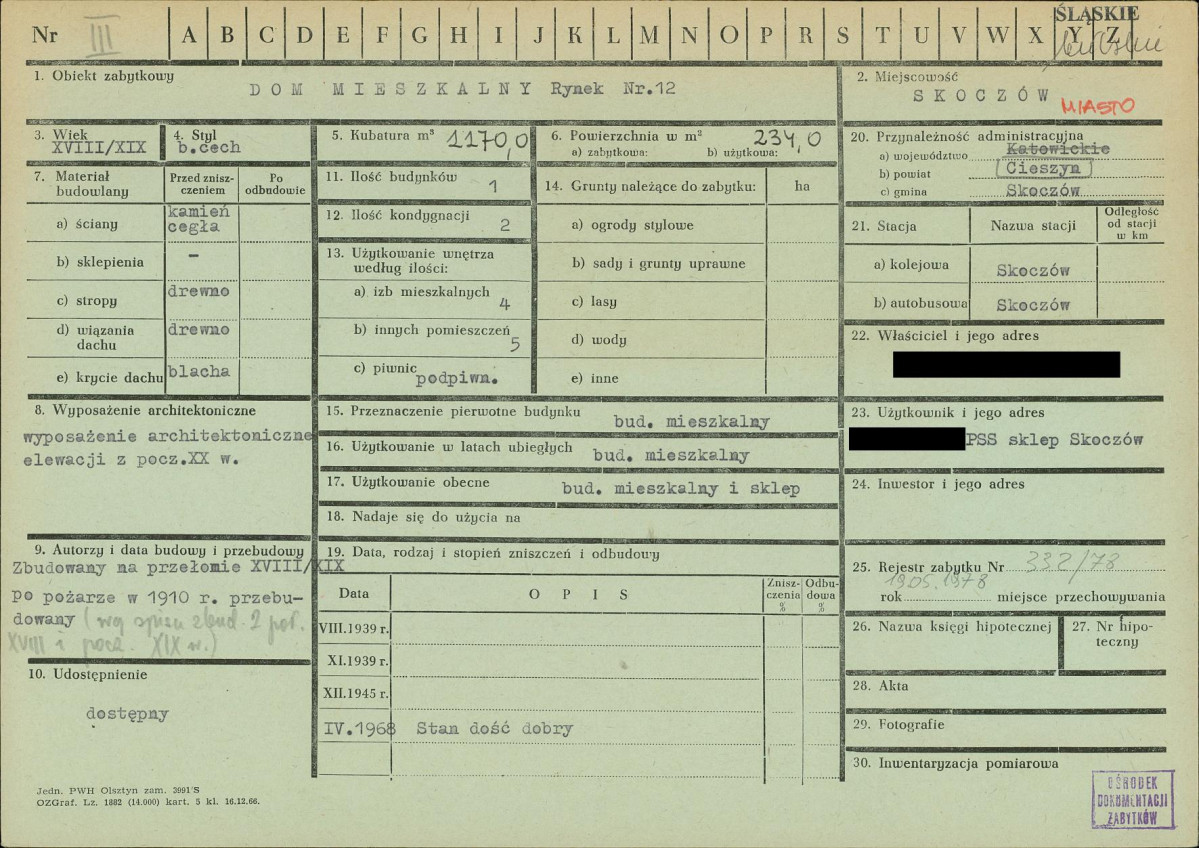KZ - Karta zielona, skan nr 1