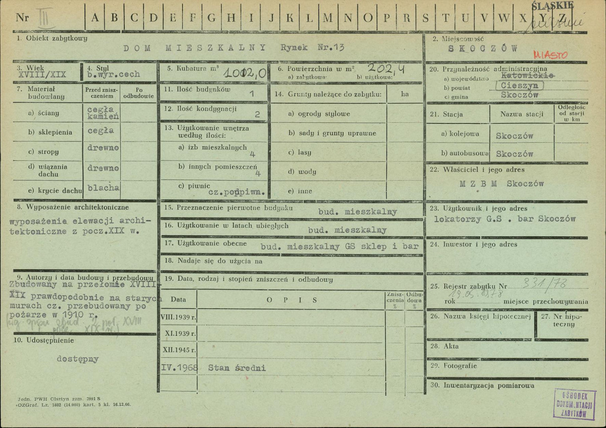 Karta zielona, skan nr 1