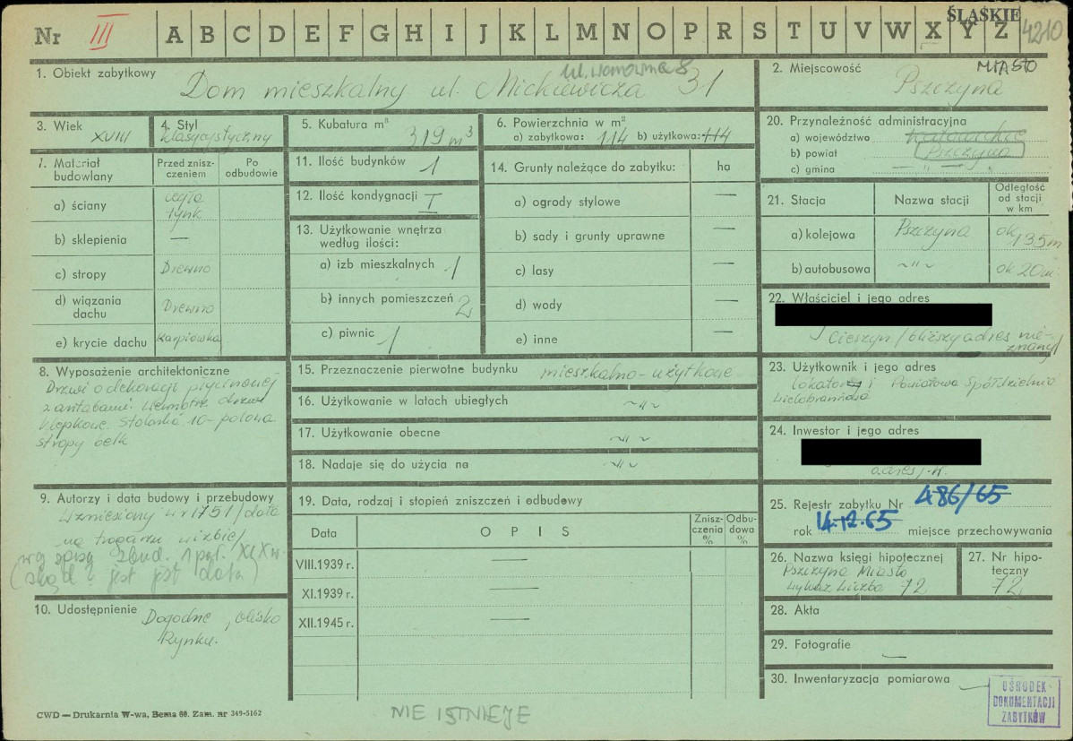 KZ - Karta zielona, skan nr 1