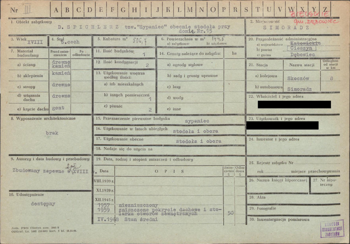 KZ - Karta zielona, skan nr 1