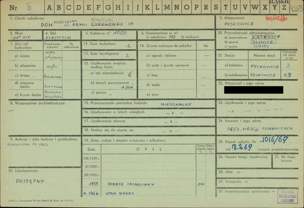 KZ - Karta zielona, skan nr 1