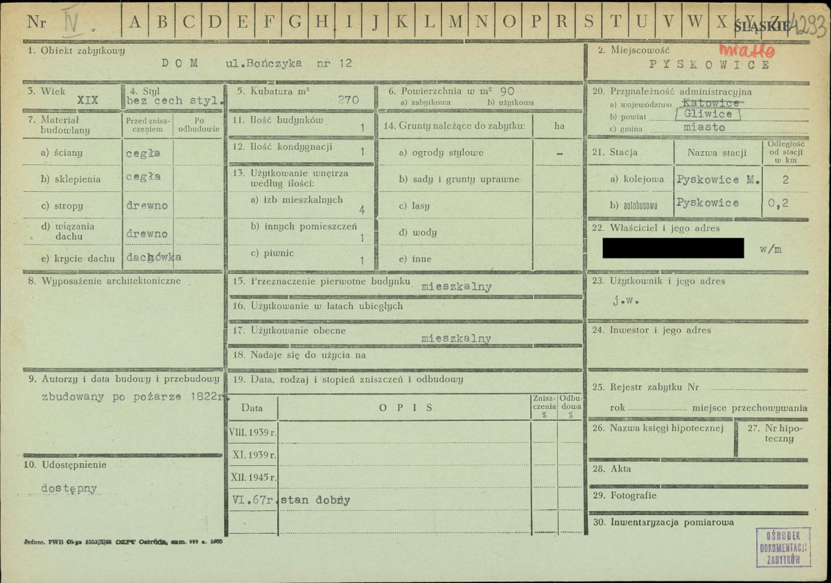 KZ - Karta zielona, skan nr 1