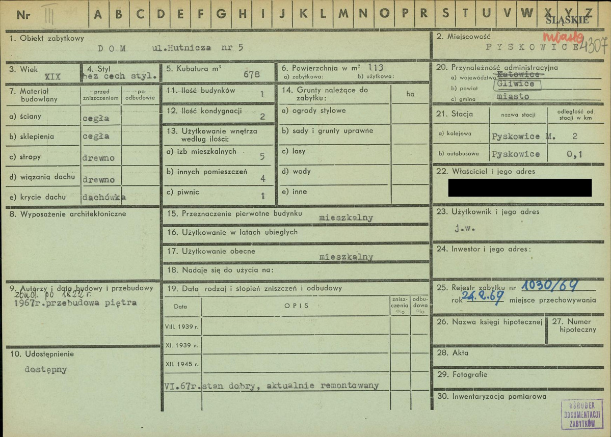 KZ - Karta zielona, skan nr 1
