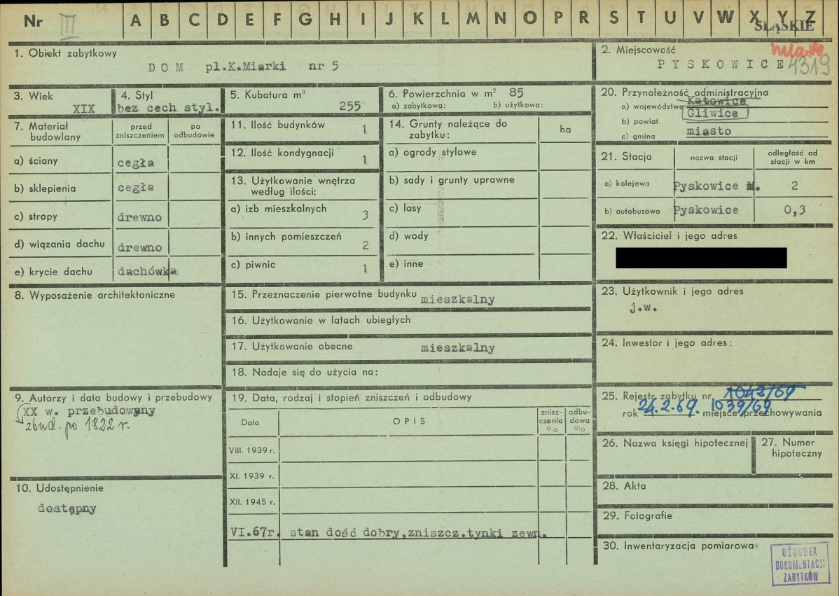KZ - Karta zielona, skan nr 1