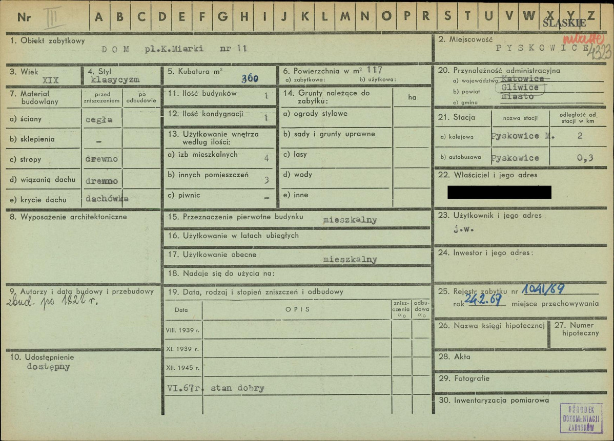 KZ - Karta zielona, skan nr 1