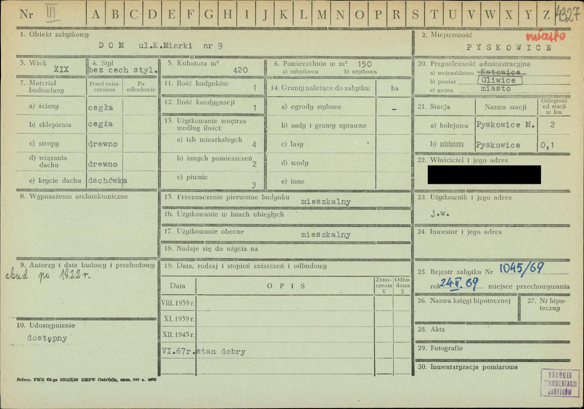 KZ - Karta zielona, skan nr 1