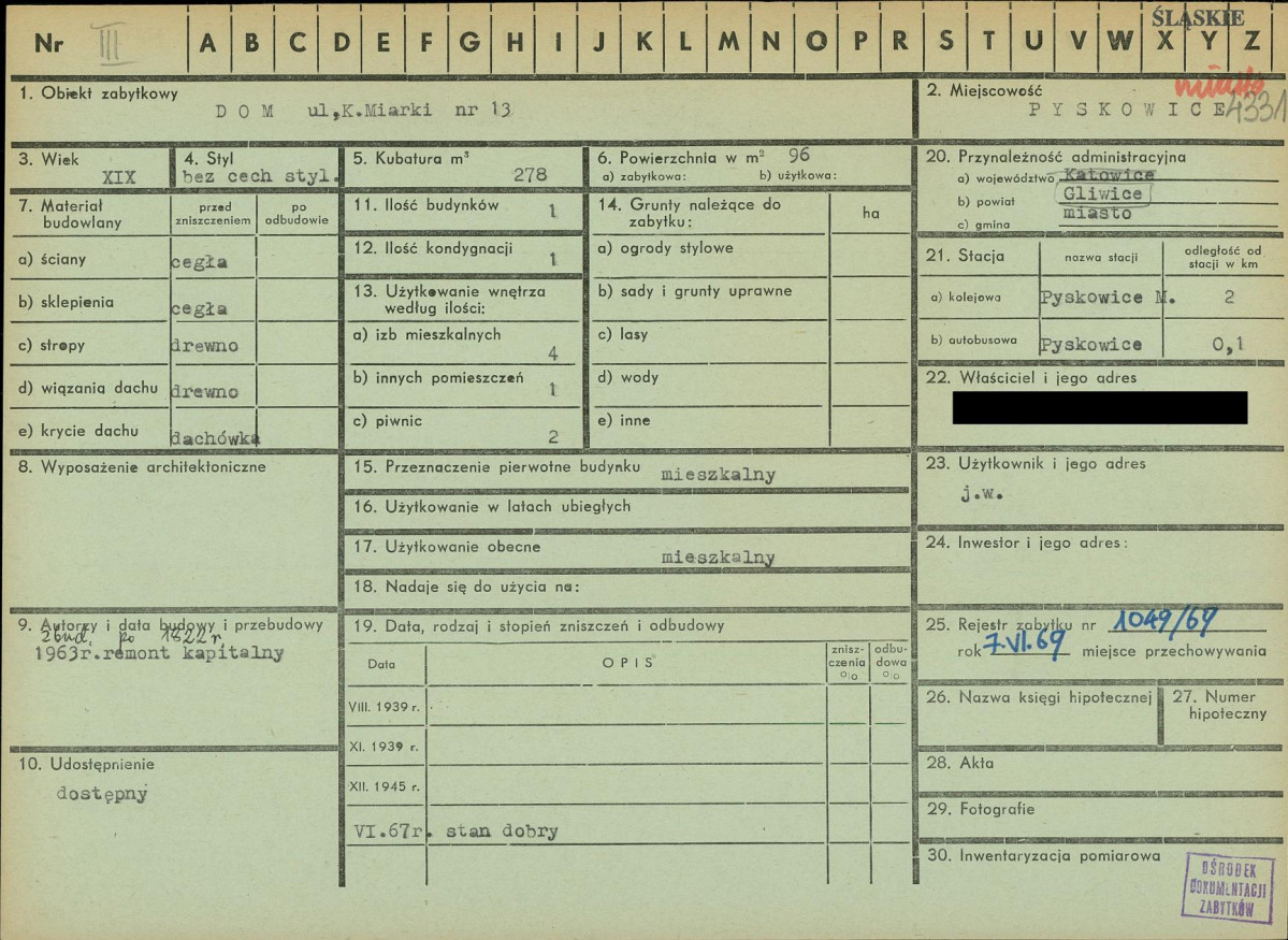 KZ - Karta zielona, skan nr 1