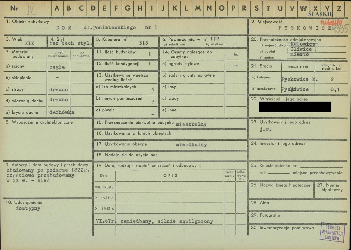 KZ - Karta zielona, skan nr 1